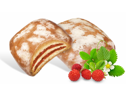 Пряники с прослойками со вкусом земляники «Чудо Зебра»
