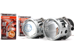 Комплект Hella 3R с ксеноновыми лампами D3S OSRAM 66340XNL Night Breaker Laser Xenarc (+200%)