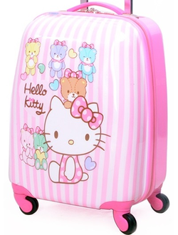 Детский чемодан Hello Kitty (Хеллоу Китти) розовый