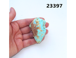 Бирюза натуральная (необработанная) Армения арт.23397: 65,2г - 60*43*30мм