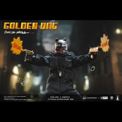 ПОМЯТА УПАКОВКА - Золотой Пёс - Коллекционная ФИГУРКА 1/12 scale GOLDEN DOG – Death Gas Station series (PES022) - Damtoys x Coal Dog