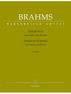 Brahms. Sonate d-moll op.108 for Violine und Klavier
