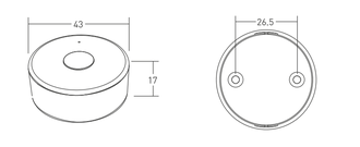 Панель Arlight Knob SMART-P87-DIM (3V, 1 зона, 2.4G) (Белый/Чёрный/Серебро)