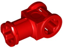 Technic, Axle Connector with Axle Hole, Red (32039 / 4118897 / 6344178)