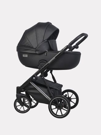 Коляска 2в1 Riko Basic Montana Premium Silver 22 Black