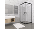Душевая ширма Фикс Блэк 800*800*1900мм