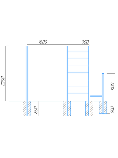 Спортивная площадка Workout W05+качель-гнездо