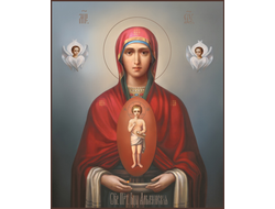 Албазинская Богородица ("Слово плоть бысть"). Рукописная икона.