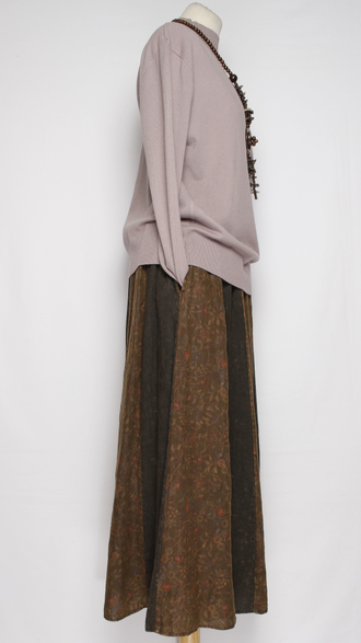 ЮБКА "МНОГО КЛИНЬЕВ" шоколад до р.52