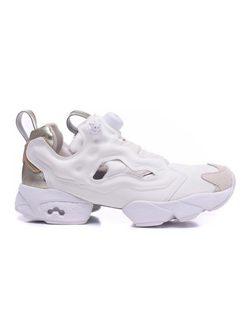 Кроссовки Reebik insta pump белые с золотом
