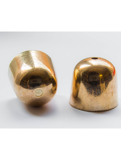 Колпачки- концевики ,  золото , 10х14 мм