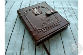 Ежедневник из натуральной кожи, подарок руководителю, кожаный блокнот с тиснением, оригинальный подарок