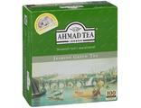 Чай пакетированный Ahmad Tea Зеленый чай с жасмином 100 пак.