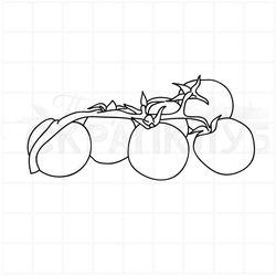 Штамп для скрапбукинга ветка с помидорами черри