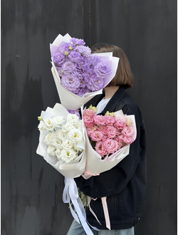 Букет эустомы (цвет на выбор)