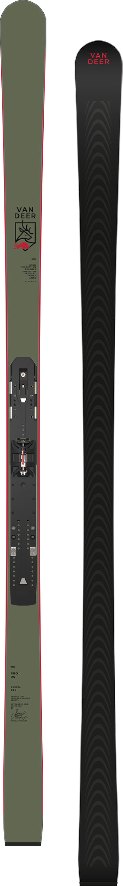 Pro-series Van Deer PRO RS 183cm R25 khaki [INF10] с креплениями Marker; COMP 20 DIN 11-20 (black/grey)
