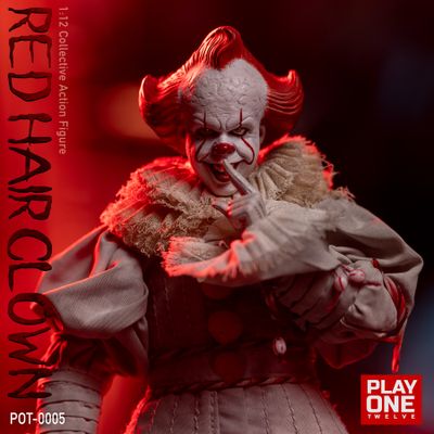 ПРЕДЗАКАЗ - Пеннивайз (Билл Скарсгард, "Оно")  - Коллекционная фигурка 1/12 SCALE Red Hair Clown (POT-0005) - Play One twelve ?ЦЕНА: 12400 РУБ.?