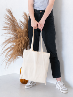 Сумка шоппер STAN хлопок 38*42, 110,110, Натуральный (51)