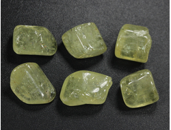 Апатит золотистый, зеленый, галтовка в ассортименте, Мексика (10-15 мм, 1,7-2 г) №28502