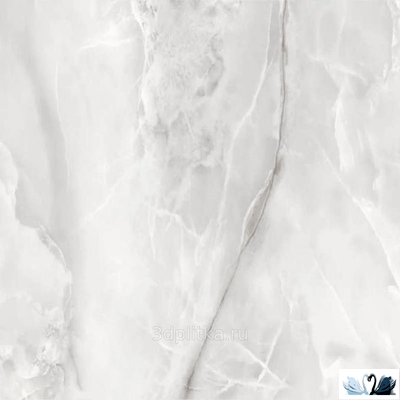 Керамогранит Stellare Ceramica Onice Silver 60x60 см светло-серый матовый