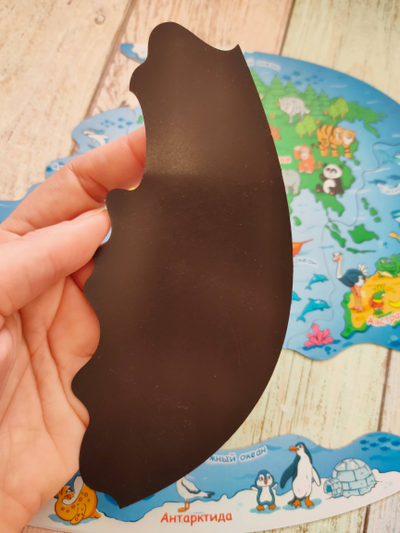 Пазл магнитный "6 континентов"