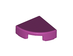 Tile, Round 1 x 1 Quarter, Magenta (25269 / 6199889)