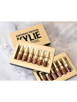 Набор матовых жидких губных помад Kylie Birthday Edition 6 оттенков