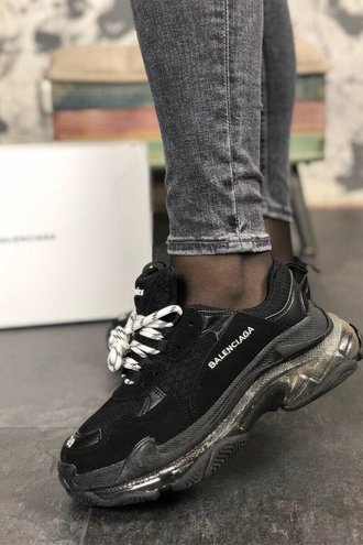 Кроссовки Balenciaga Triple S Clear Sole Black