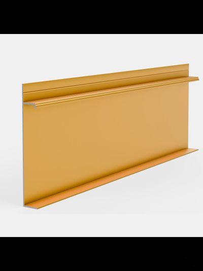 Плинтус скрытого монтажа PRO DESIGN Universal 235 анодированный золотой