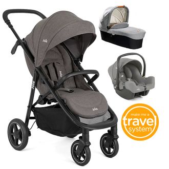 Joie mytrax pro 3 в 1 прогулочная коляска + автокресло Joie i-snug 2 + спальный блок ramble signatur