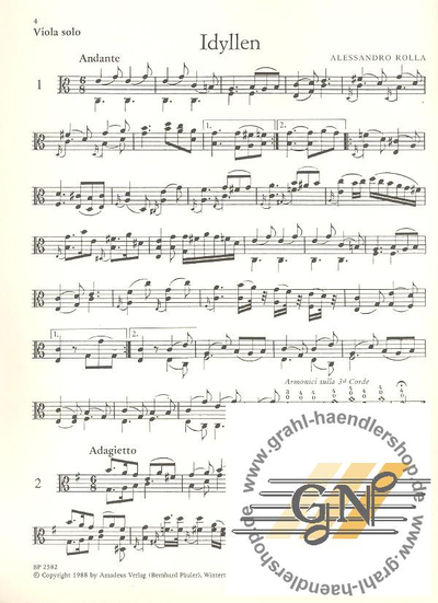 Rolla G.A.  Idyllen f?r Viola solo