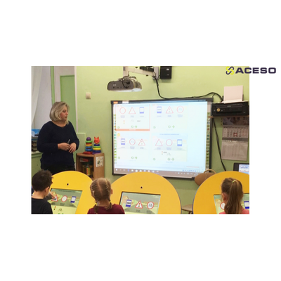 Интерактивный класс для ДОУ (ноутбук, инт.доска, 3 парты)