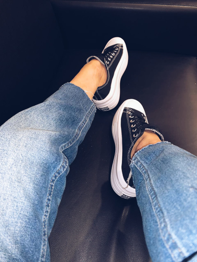 Кеды Converse All Star Move черные низкие 570256C фото на ноге 5