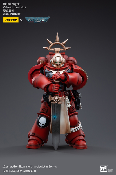 Ленатус, ветеран Кровавых Ангелов (Warhammer 40k) - КОЛЛЕКЦИОННАЯ ФИГУРКА 1/18 Blood Angels Veteran Laenatus (JT3402) - JOYTOY