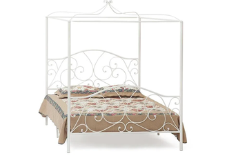 Кровать c балдахином Secret De Maison Hestia 160*200 см, металл/белый