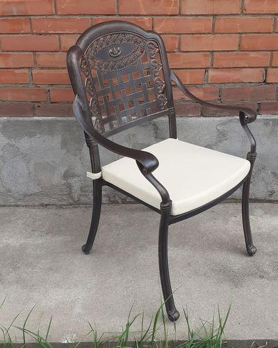 Обеденный комплект из литого алюминия MORIS. Детали 3.