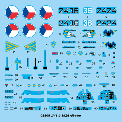 Сборная модель: (Trumpeter 05805) Самолёт L-39ZA Albatro
