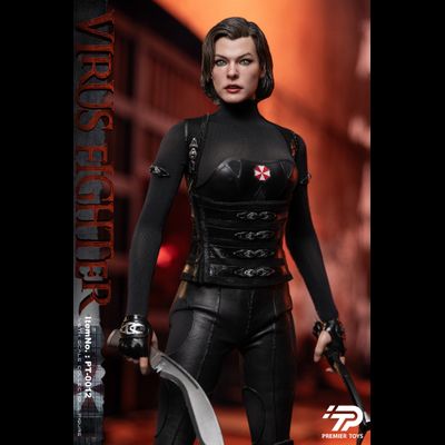 Элис (Мила Йовович, "Обитель Зла 5: Возмездие") - Коллекционная ФИГУРКА 1/6 virus fighter (PT-0012) - Premier Toys