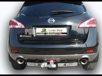 Фаркоп с нержавеющей пластиной Лидер-Плюс для Nissan Murano 2010-2016