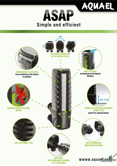 Фильтр внутренний Aquael ASAP 300 до 100 л