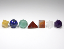 Набор Платоновы тела 7 элементов, ассорти (вес 46 г) №25275