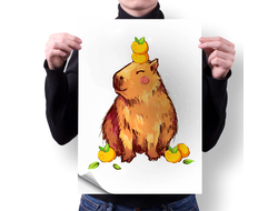 Плакат вертикальный Капибара, Kapibara-san №29