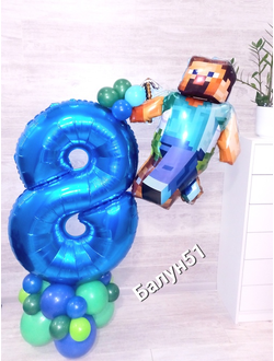 Набор "Майнкрафт с цифрой"