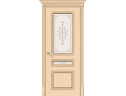 Дверь Межкомнатная - "Стиль" Ф-22 (Беленый Дуб) ПО