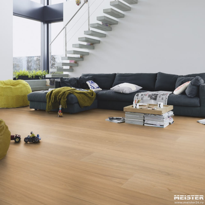 Паркетная доска Meister Дуб Натур Чистый 8906 в интерьере