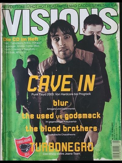 Visions Magazine Mai 2003 Cave In Cover Blur Иностранные музыкальные журналы, Intpressshop