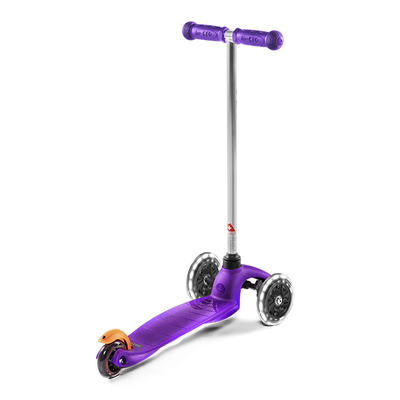 Самокат MINI MICRO СИРЕНЕВЫЙ LED СВЕТЯЩИЕСЯ КОЛЕСА