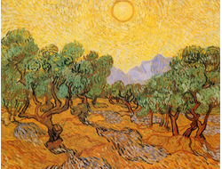 Картина обогреватель, репродукция Ван Гога Оливковые деревья