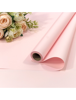 Пленка матовая "Корейская" 58см*10м Светло-розовый ПР28/6