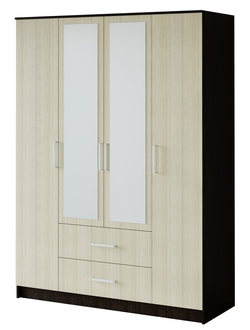 Шкаф четырехстворчатый Фиеста (БТС) венге лоредо